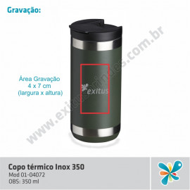 COPO TÉRMICO INOX 350 