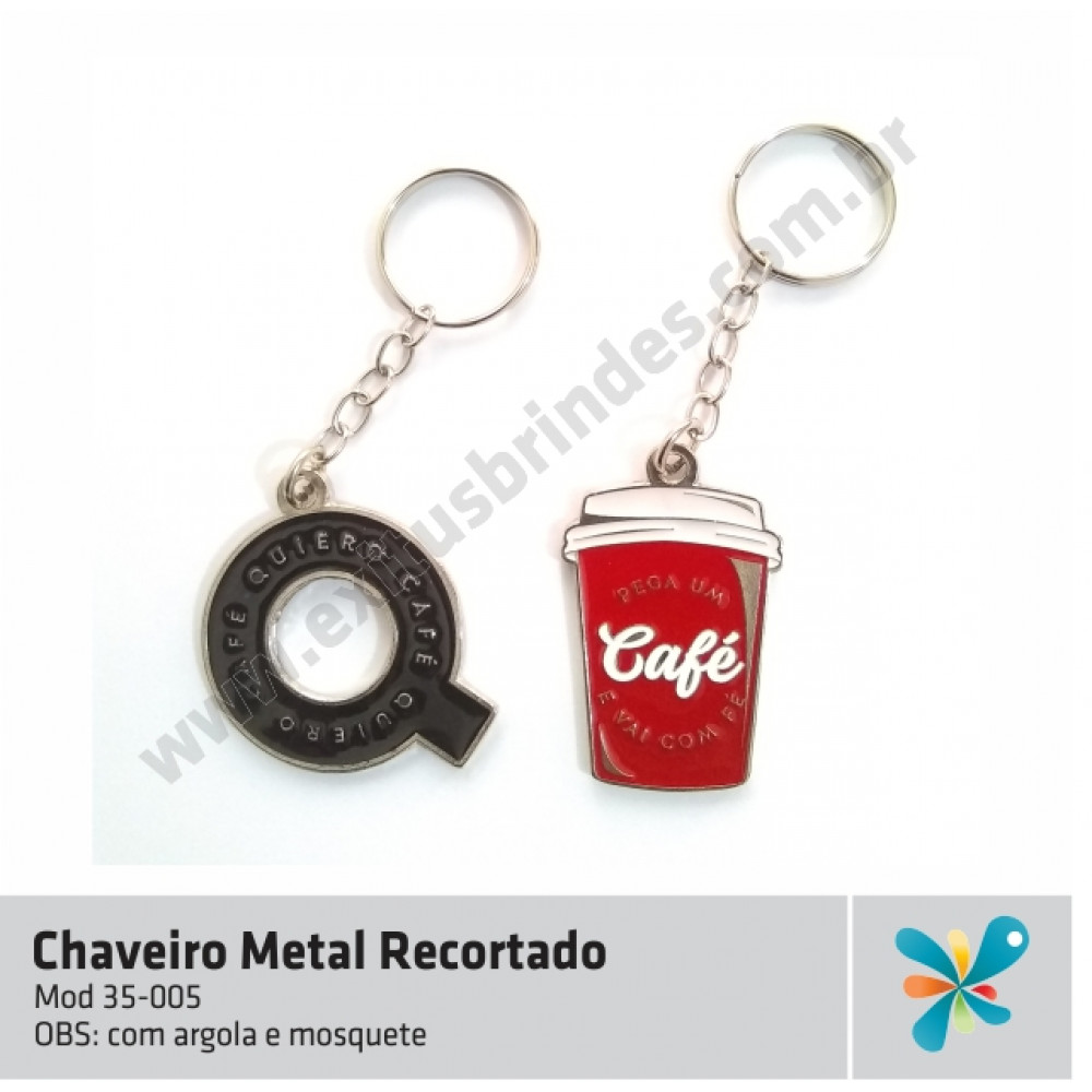 Chaveiro Metal Recortado