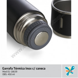 GARRAFA TÉRMICA INOX C/CANECA