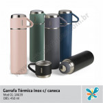 GARRAFA TÉRMICA INOX C/CANECA