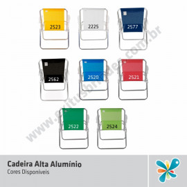 Cadeira Alta - Alumínio 