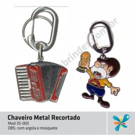 Chaveiro Metal Recortado