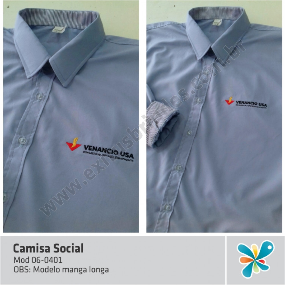 Camisa Social Manga Longa