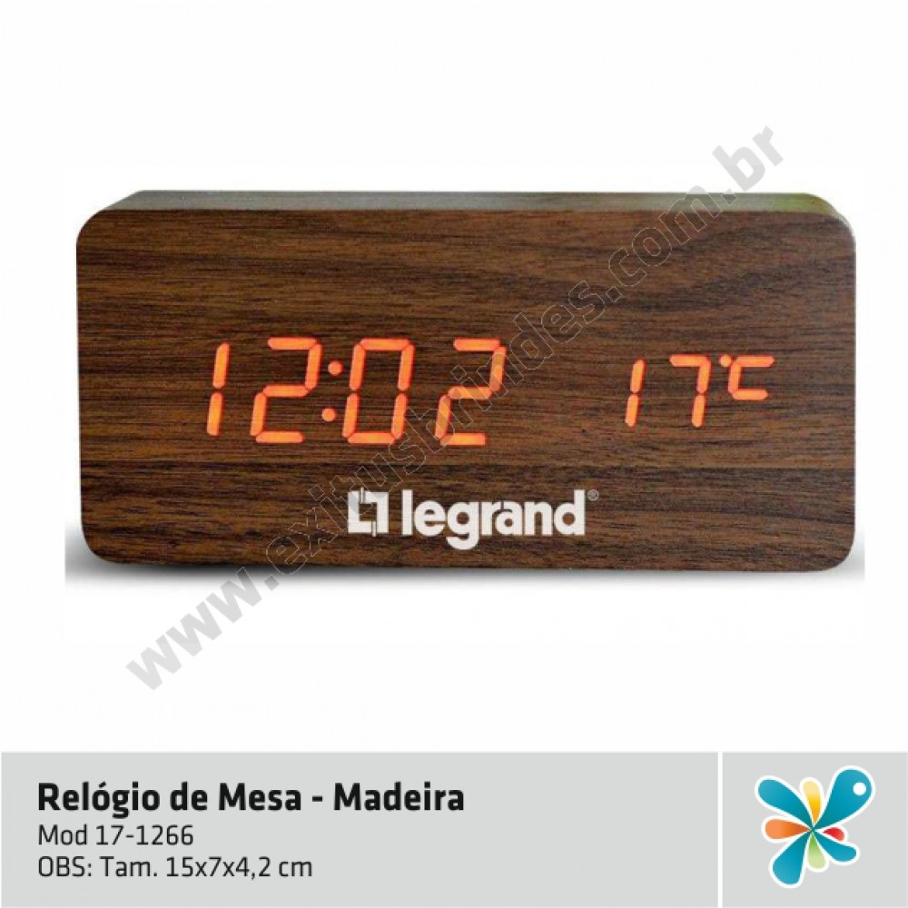 Relógio de Mesa - Madeira